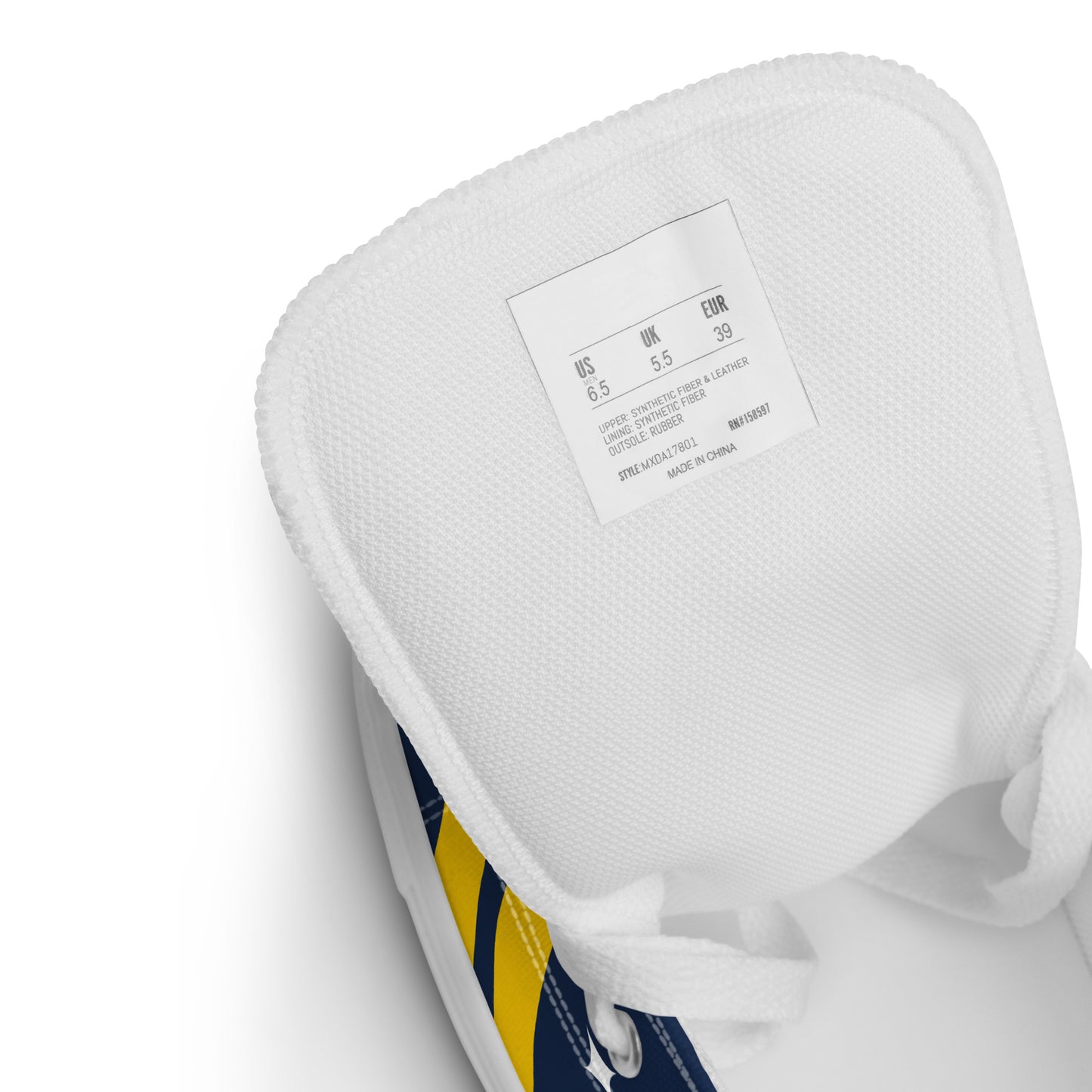 Custom LA Galaxy Soccer inspired -Mens High Top Shoes