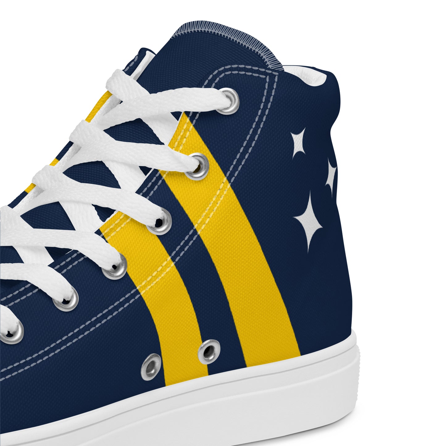 Custom LA Galaxy Soccer inspired -Mens High Top Shoes
