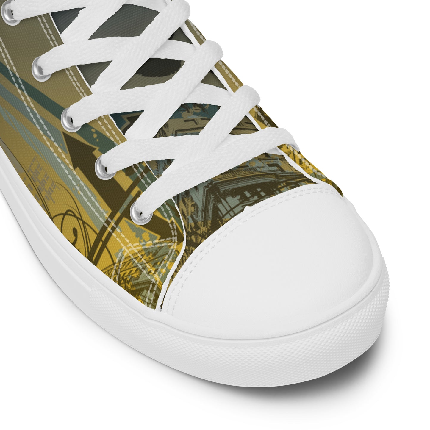 Custom LA Galaxy Soccer inspired -Mens High Top Shoes