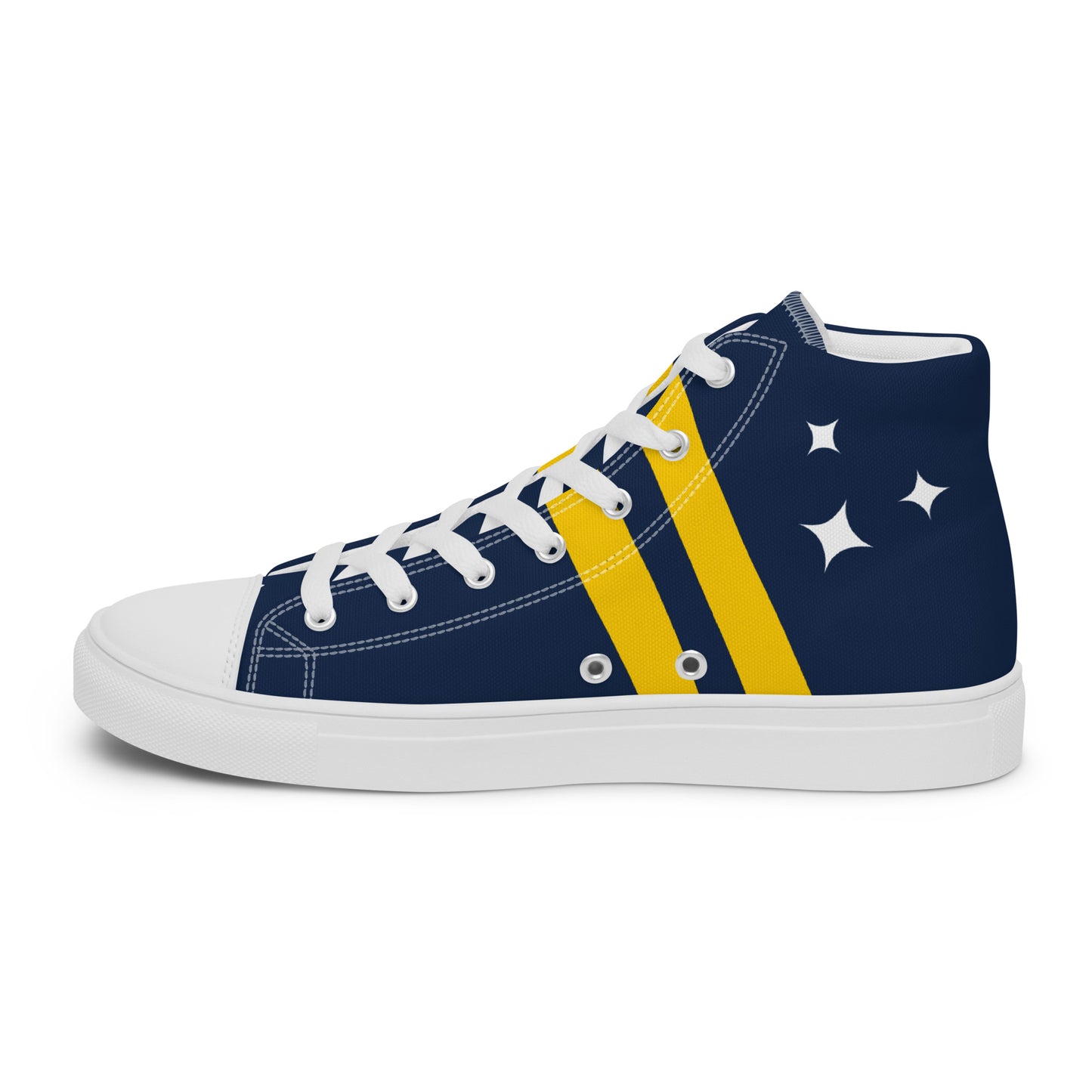 Custom LA Galaxy Soccer inspired -Mens High Top Shoes